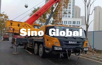 Χρησιμοποιημένος Sany γερανός φορτηγών βραχιόνων, 75 ευθύς βραχίονας γερανών STC50S φορτηγών τόνου