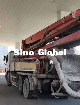 Εμπορικό σήμα 37M Sany χρησιμοποιημένο φορτηγό συγκεκριμένων αντλιών με το τμήμα 5 βραχιόνων