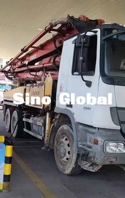Εμπορικό σήμα 37M Sany χρησιμοποιημένο φορτηγό συγκεκριμένων αντλιών με το τμήμα 5 βραχιόνων