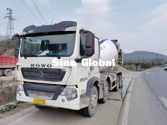 2$α 10M ³ 371HP τύπων ντίζελ φορτηγών συγκεκριμένων αναμικτών Howo χεριών δύναμη