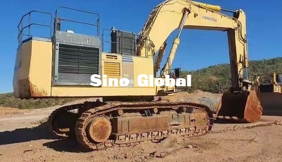 514KW χρησιμοποιημένος δύναμη εκσκαφέας KOMATSU 1250 αντιολισθητικών αλυσίδων πρότυπο κτύπημα 170mm